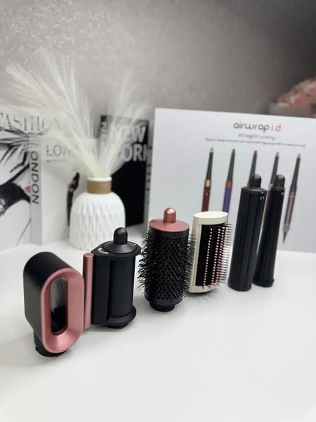 Мультистайлер Airwrap i.d. HS08 Straight & Wavy Ceramic Pink/Rose Gold id04 фото