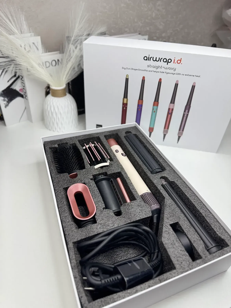 Мультистайлер Airwrap i.d. HS08 Straight & Wavy Ceramic Pink/Rose Gold id04 фото