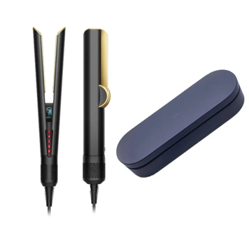 Випрямляч для волосся з кейсом HT01 Airstrait Strawberry Onyx Black/Gold id05 фото