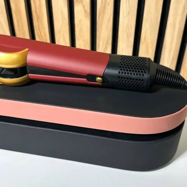 Випрямляч для волосся з кейсом HT01 Airstrait Red Velvet/Gold id06 фото