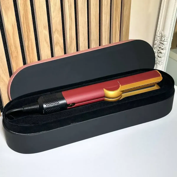 Випрямляч для волосся з кейсом HT01 Airstrait Red Velvet/Gold id06 фото