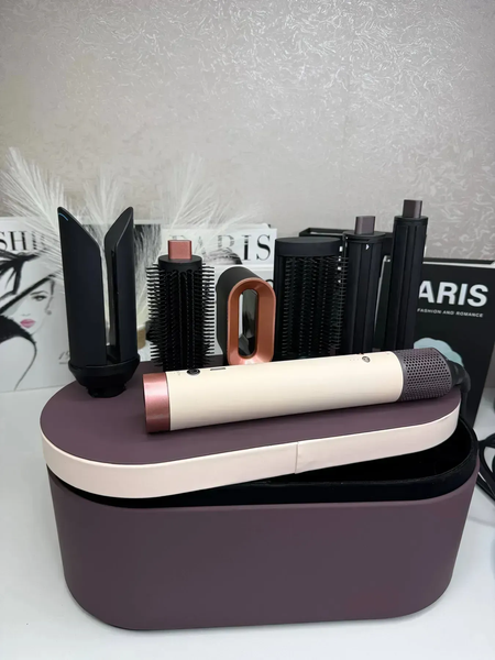 Мультистайлер Airwrap Coanda з кейсом 2x Multi Styler & Dryer HS09 Ceramic Pink/Rose Gold id022 фото