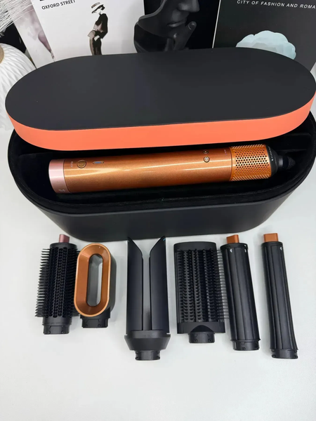 Мультистайлер Airwrap Coanda з кейсом 2x Multi Styler & Dryer HS09 Limited Edition Amber Silk id024 фото