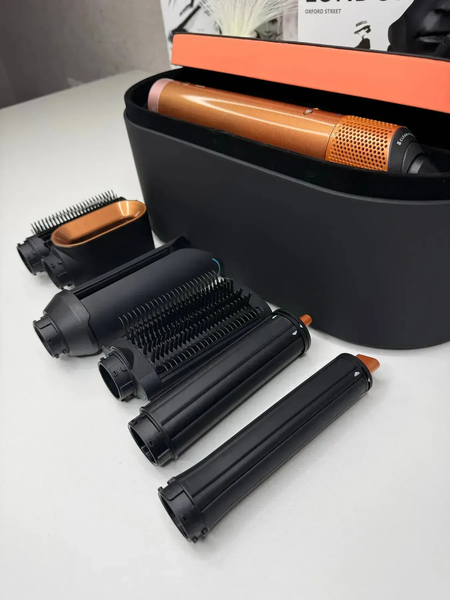 Мультистайлер Airwrap Coanda з кейсом 2x Multi Styler & Dryer HS09 Limited Edition Amber Silk id024 фото