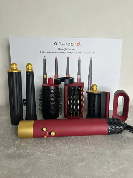 Мультистайлер Airwrap i.d. HS08 Straight & Wavy Red Velvet/Gold CLO-14-00114342323967 фото