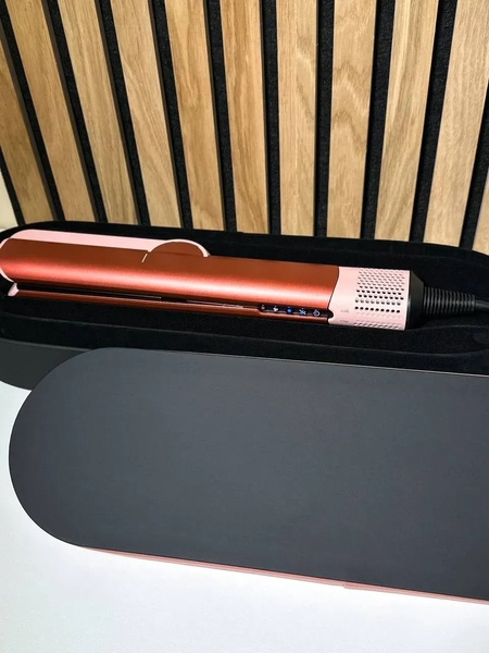 Випрямляч для волосся з кейсом HT01 Airstrait Strawberry Bronze/Blush Pink id503 фото