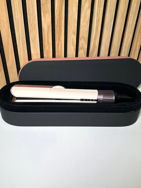 Випрямляч для волосся з кейсом HT01 Airstrait Ceramic Pink/Rose Gold id504 фото